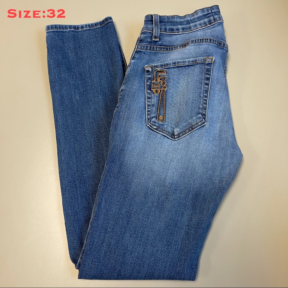 Plumbing M.i.U  Skinny Fit Jeans, Size:32